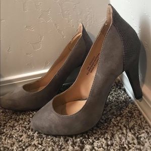 Dark grey heels